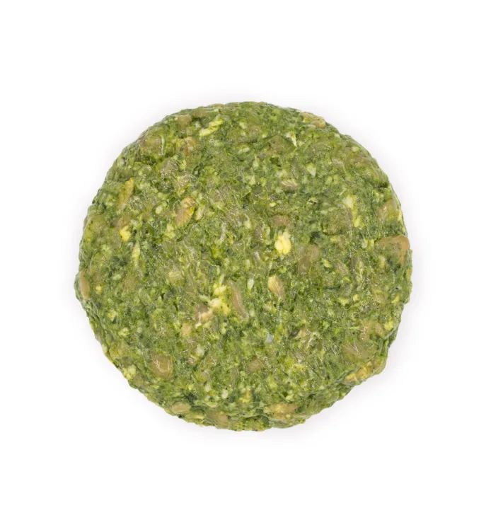 Hamburguesa de pollo y espinacas